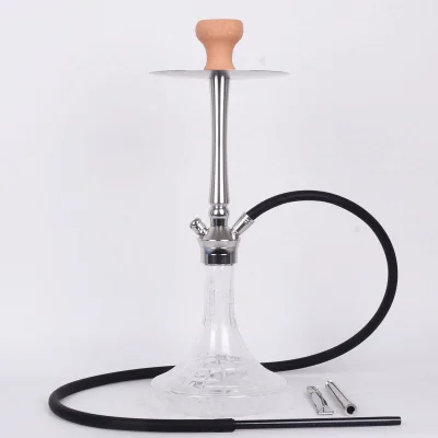 Aluminum Hookah Shisha Single Pipe New Eco-friendly Portable Single Tubes with Mirror Finish Shisha Sheesha