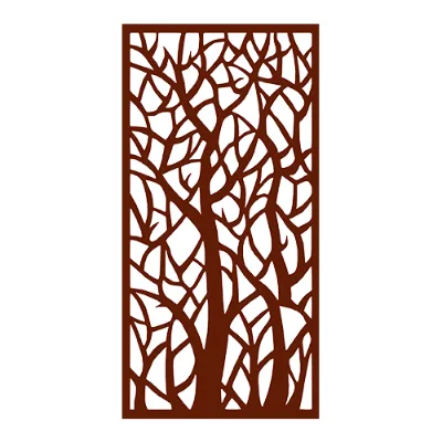 Corten Steel Privacy Screen Fences Garden Outdoor Powder Coated Color Indoor Outdoor Metal Panels