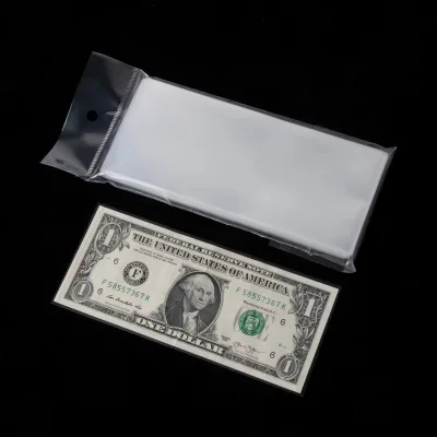 Wholesale Customizable Polypropylene Paper Money Currency Banknote Sleeves for Collectors Bill Dollar Protector