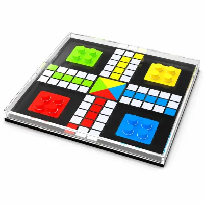 Acrylic Flying Chess Board Color Stereoscopic Chess Lucite Flying Chess Board Game Family Gathering Desktop Puzzle Game