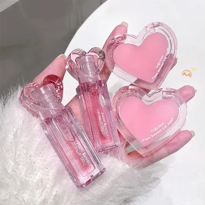 Wholesale Lightweight Lip Care Kit with Primer Moisturizer Lip Oil Balm-Cream Plant Extract Lip Lightening Mask Set