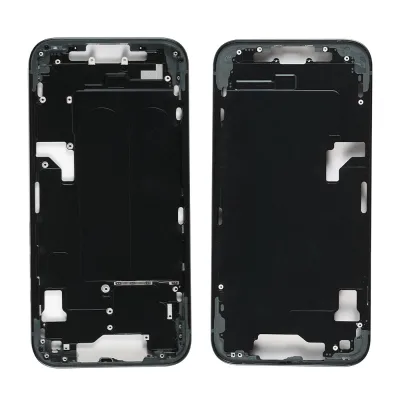 Middle Frame Power Volume Flex Wireless Charging Battery Sticker Flash Loudspeaker Dust Net SIM Card Tray for iPhone 14 15 Plus