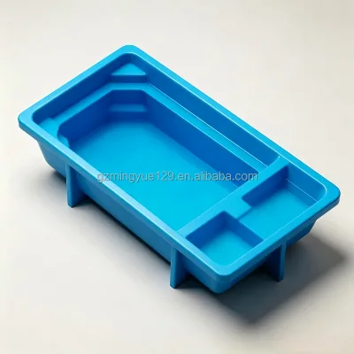 Premium Custom Luxury Small FiberglassPrefab Pool Shell Hydro Massage in Ground Swimming Pool for Home Backyard Villa Family Use