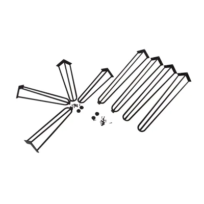 28Inch Hairpin Legs Thicker 3-Solid Rods 1/2'' in Diameter 880lbs Load Capacity Metal Hairpin Table Legs DIY Projects for Coffee