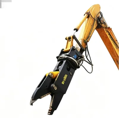 Excavator Hydraulic Shear - Non-Destructive Dismantling of Vehicles, Buses & Railway Cars with Wear-Resistant Plate