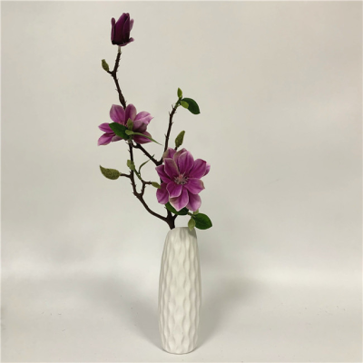 High Quality Magnolia Flowers Real Touch Artificial Decorative Leaves Magnolia for Sale