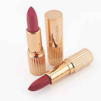 Private Label 24 Colors Vegan Long Lasting Velvet Non-Sticky Matte Lipstick No Transfer Waterproof Long Lasting Solid Lipstick