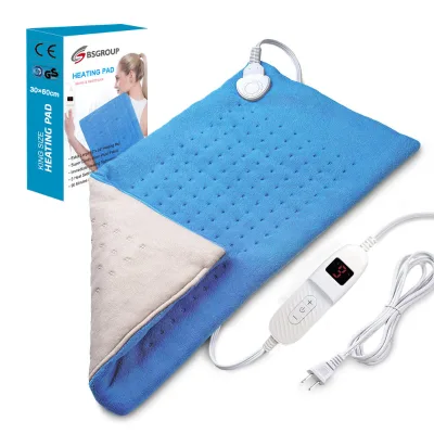 ETL Machine Washable Soft Coral Fleece Thermal Heating Pads for Back Shoulder and Waist