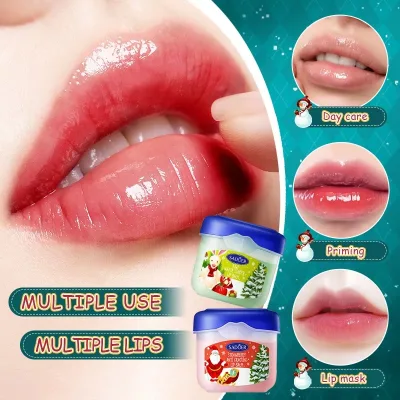 OEM SADOER Wholesale Strawberry Milk Avocado Kiwi Anti Cracking Nourishing Moisturizing Tender Lip Balm Christmas Gift Set Box M