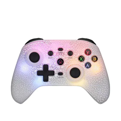 Wireless RGB Gaming Controller with High-Sensitivity 3D Joystick and Programmable Buttons for Switch for ps4 Mando Manette