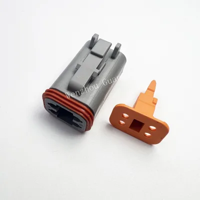 DT06-4S Auto Connectors 4-Way Female Socket Deutsch DT06-4S and DT04-4P Mating