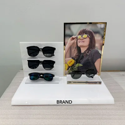 Custom Logo Turntable Sunglasses Display Stand Eyeglass Display Stand Retail