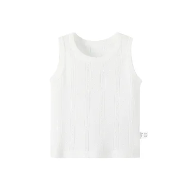 Lightweight Summer Baby Vest for 0-3Y, Breathable Net Eye Cotton, Stretch Unlined Base Shirt