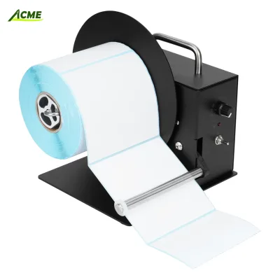Automatic Label Rewinder 180mm Speed Adjustable Two-Way Label Rewinding Machine Synchronizes with Printer for Efficient Label