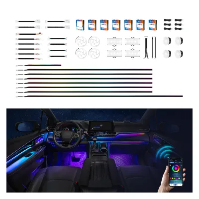 Transform Cabin Vibes Ambient Mode K4 6 in 1 RGB Lighting Universal Interior Ambiance Redefined