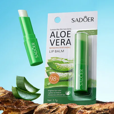 OEM ODM SADOER Aloe Vera Lip Care Product Nourishing Moisturizer Lip Balm D