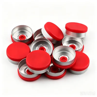 Wholesale 20mm Aluminium Plastic Cap for Vial Bottles Embossed Logo 13mm 20mm 32mm Vial Bottle Cap