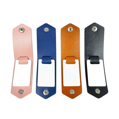 DIY Design Memorial FRP Key Chains Customized Logo Photo Key Ring Sublimation Blank PU Leather Keychain