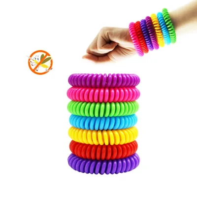 100% Hengsk Mosquito Repellent Bracelet for Kids and Adults Spiral Hand Band for Indoor and Outdoor Use for Summer