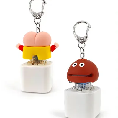 Mini Relax Toys Detachable Key Cap High Sound Quality Speakers Sound Hanging Bag Strap Funny Cartoon Key Decompression Keychain