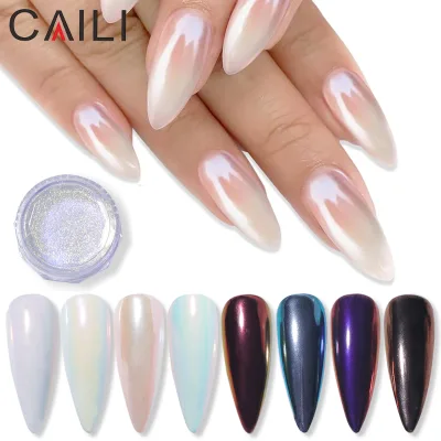 2024 New Nail Art Magic Mirror Effect Powder for Manicure Decoration Nail Powder