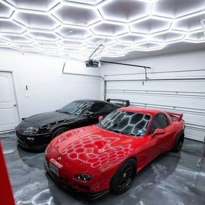 HanYin Factory Garage Light Warehouse Shop Led Office Pendant Light Auto Care Product Decoration