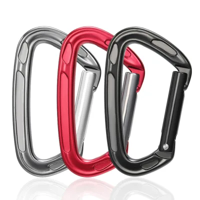 High Quality 24kN Aluminum Carabiner for Climbing Self Lock Carabiner Hook