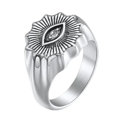 Custom Vintage Eye Signet ring cheap ring for Cocktail Parties Halloween Biker Events