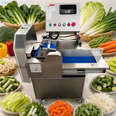 High Efficiency Single Head Vegetable Cut Off Machine Full Automatic Scallion Ginger Garlic Segment Cutter for Restaurant Hotel