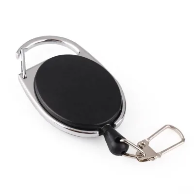 High Quality Oval Shape Retractable Reel Badge Keychain