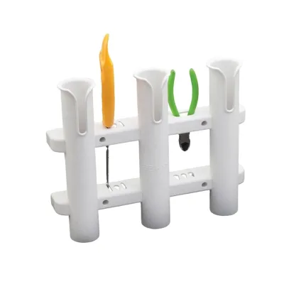 Wall Mounted Fishing 3 Rod Holders Tubes Links Fishing Rod Holder Rack Rests