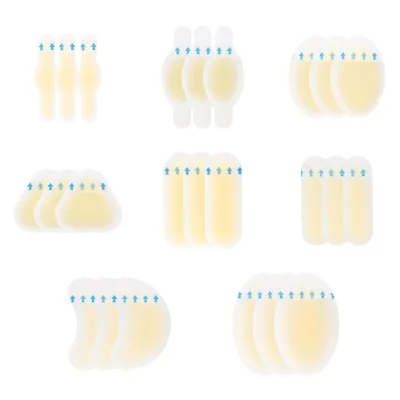 Wholesale Hydrocolloid Blister Pads Bandages Multiple Shapes Sizes Waterproof Gel Blister Pads for Feet