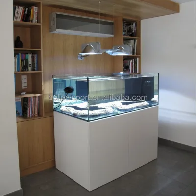 Custom Water Grass Landscaping Bottom Filter ultra Glass Fish tank Sump tank Wooden Cabinet Stands