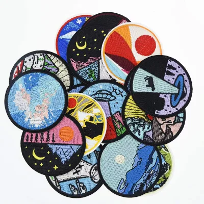 Custom Embroidery Iron-On Heat Press Patches for Heat Transfer