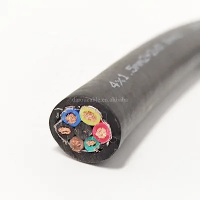 Pure Copper Core 50 mm Rubber Pool Cable 4 6 mm Conductor Flame Retardant Fire Resistant Power Wire