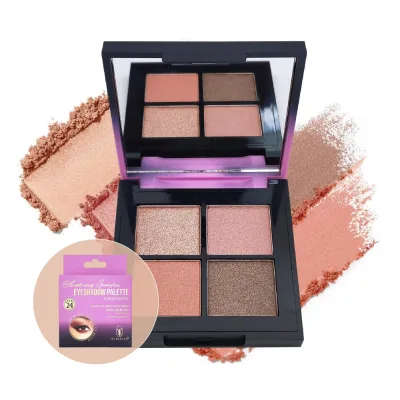 BBC High Quality High 4-Color Pigment Long-lasting Luminous Brightening Fair Skin Tone Eyeshadow Palette Private Label