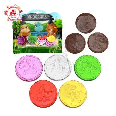 Dinosaur pattern gold coin chocolate coin candy