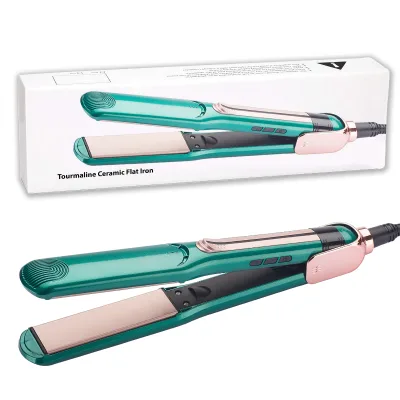 Professional Ceramic Tourmaline Flat Iron for Hair with Digital LCD Display