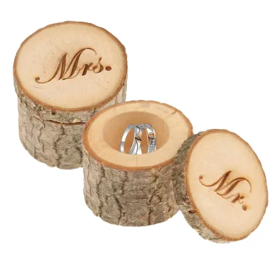Vintage Box Small Packaging Gift Box Custom Wooden Ring Box