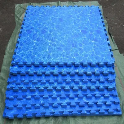 Soft EVA Foam Mat for Indoor Playground Blue Ocean Kids Floor Tile Anti Slip Interlocking Play Mat for Kindergarten School