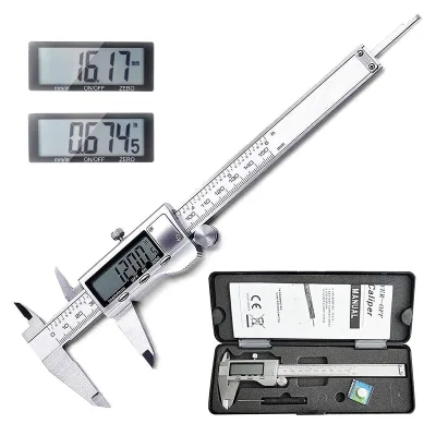 Extra-large Lcd Screen Gauge Hardened Stainless Steel Electronic Digital Vernier Caliper