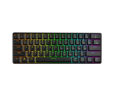 Skyloong SK61 GK61 PBT Keycap USB Wired Gateron Switch RGB Backlit Mechanical Keyboard for Game PC Desktop Laptop
