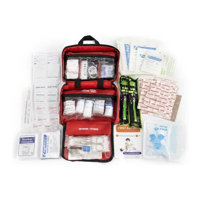Survival First Aid Kit Bag Disinfecting Ozone Nylon EN 149 2001+A1-2009 Standard Emergency Medical Supplies Class II for Home