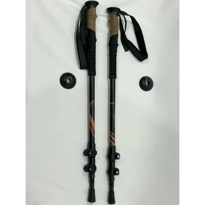 Aluminum 7075 Outdoor Hiking Poles Durable Telescopic Poles Can Support Customization