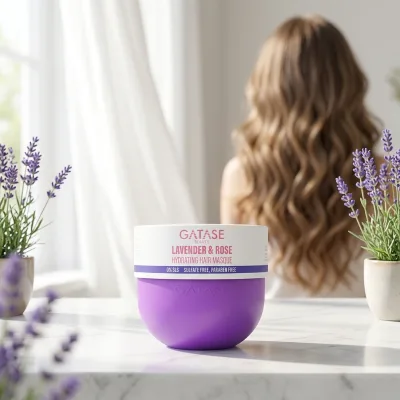 Hair Professional Lavender Keratin Natural Anti Frizz Care Sulfate Free Hair Mask Deep Repair Treatment for Dry Damaged Hair