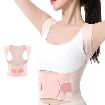 Cross-border Hot-selling Polyester Nylon Hunchback Correction Belt Posture Corrector Adjustable Breathable Non-Slip Back