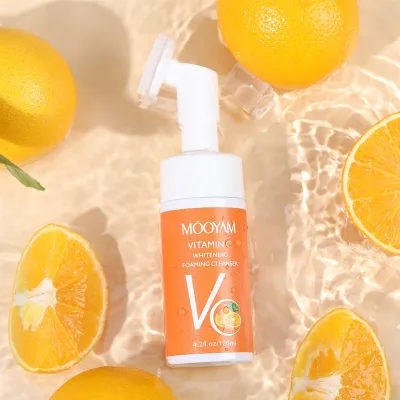 OEM Natural Facewash Skincare Mousse Make up Remove Organic Vitamin C Facial Cleanser Foaming Face Wash