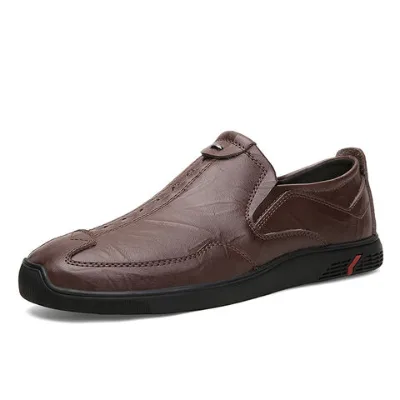 Men's casual shoes loafers anti slip leather shoe