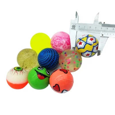 Manufacturer Cheap Custom  45mm Rubber Bouncy Balls Promotional Jumping High Bouncing Ball for Vending Machine