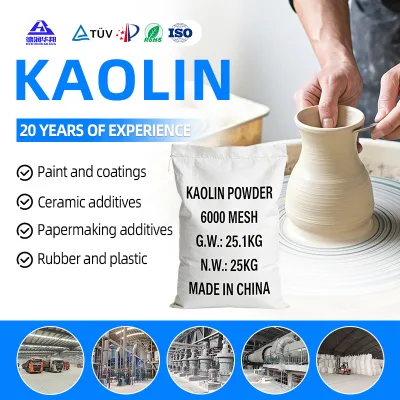 325 Mesh Calcined Kaolin for Kiln Furniture Production Surface Modified Calcined Kaolin for Oil-based Ink Anti-settling Agent